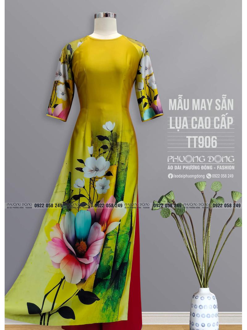 Áo Dài Truyền Thống Lụa Cao Cấp TT906